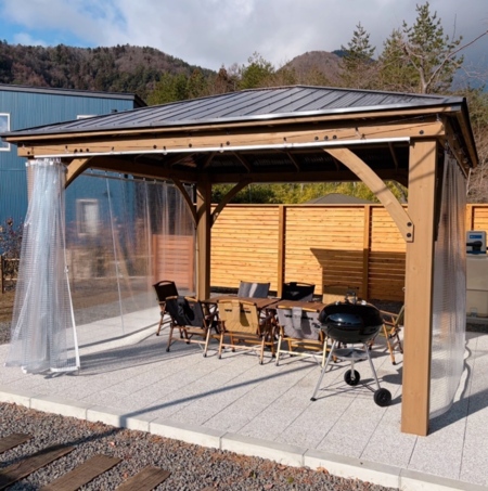 BBQガゼボ！！雨の日も楽しめます♬